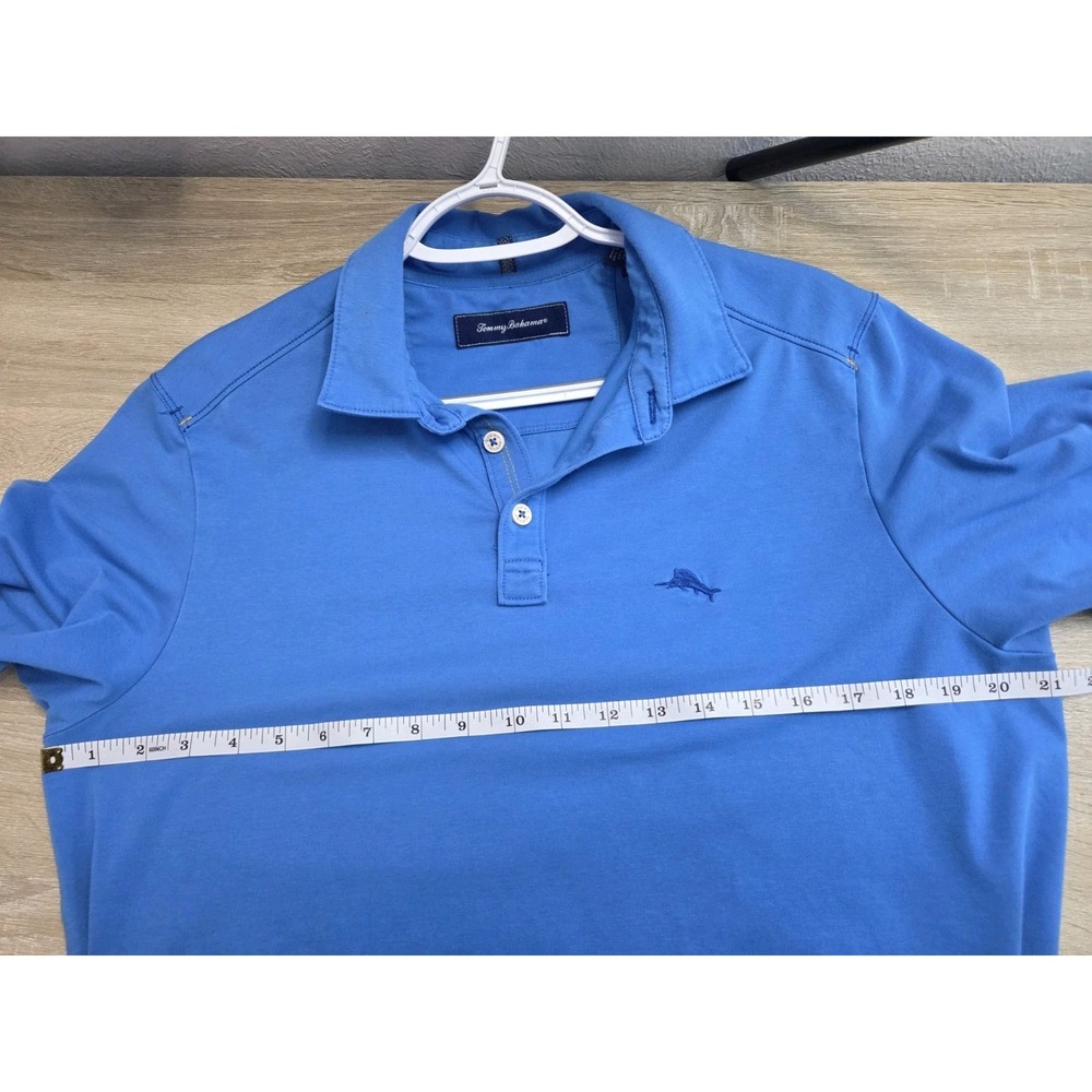 Tommy Bahama Men's Short Sleeve Polo Shirt Regular Fit, Blue Size Small - Picture 3 of 8